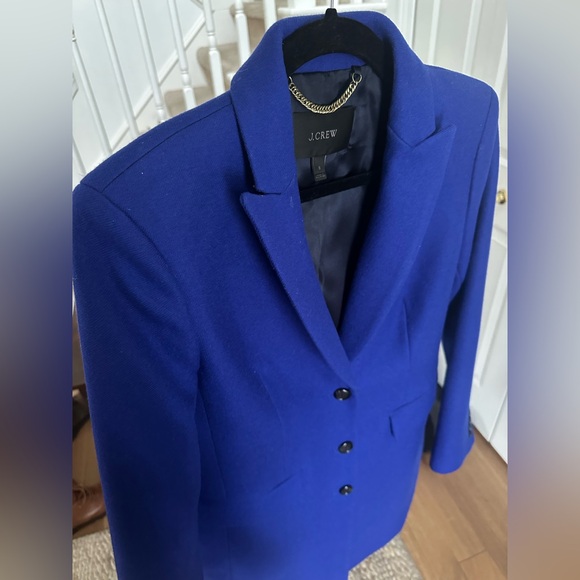 J. Crew Parke Italian Wool Topcoat in Brunswick Blue Size 6 - Picture 4 of 8